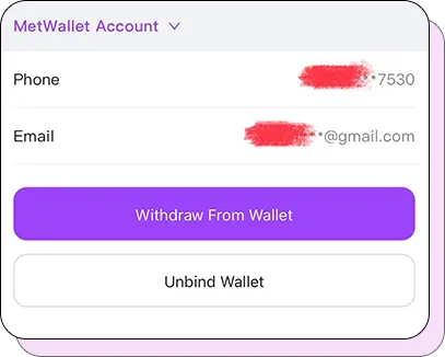 Metwallet Binding
                        Process